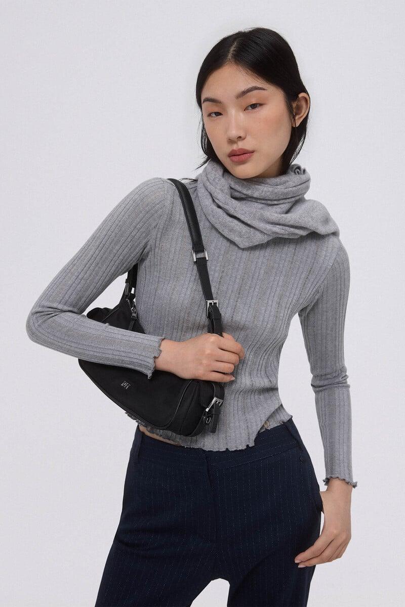 Cortefiel Camiseta canalé manga larga