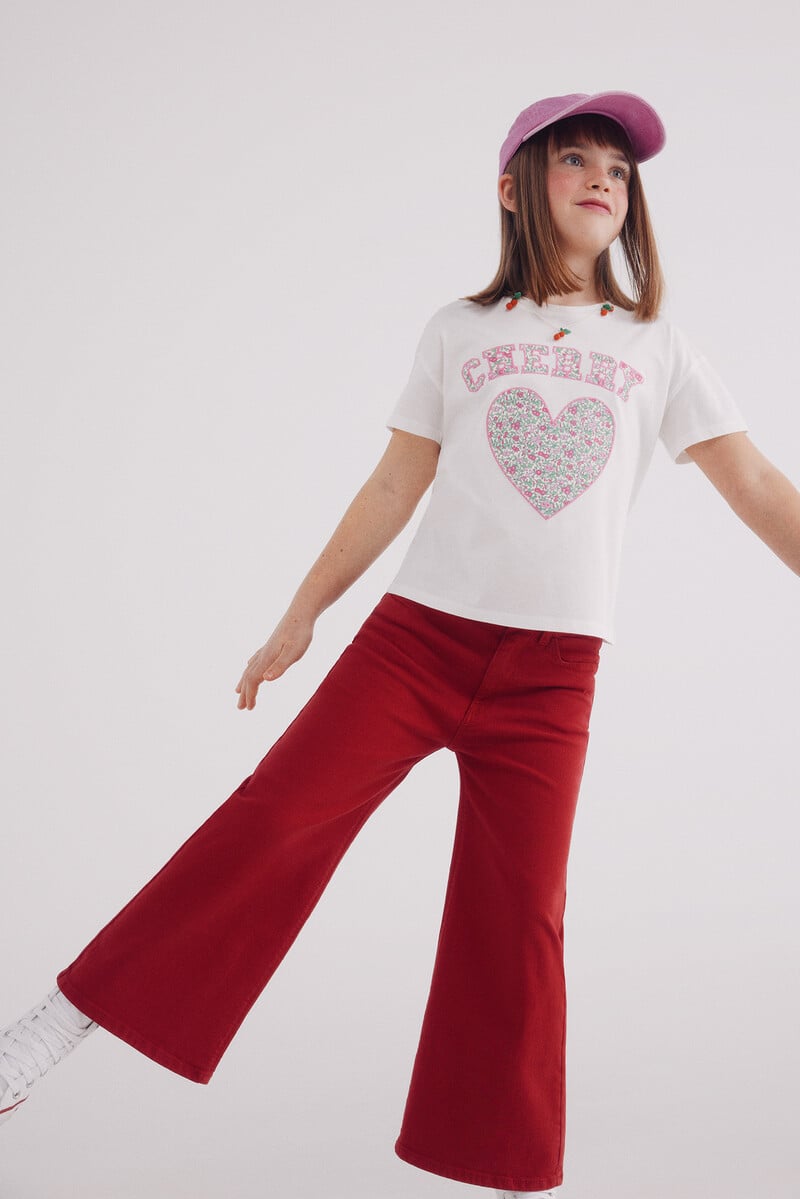 Cortefiel Camiseta Cherry Niña