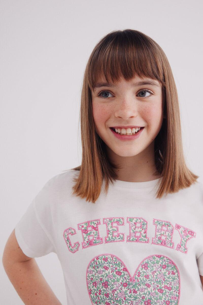 Cortefiel Camiseta Cherry Niña