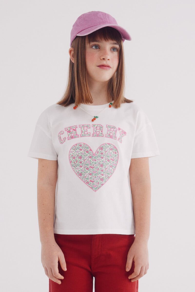 Cortefiel Camiseta Cherry niña
