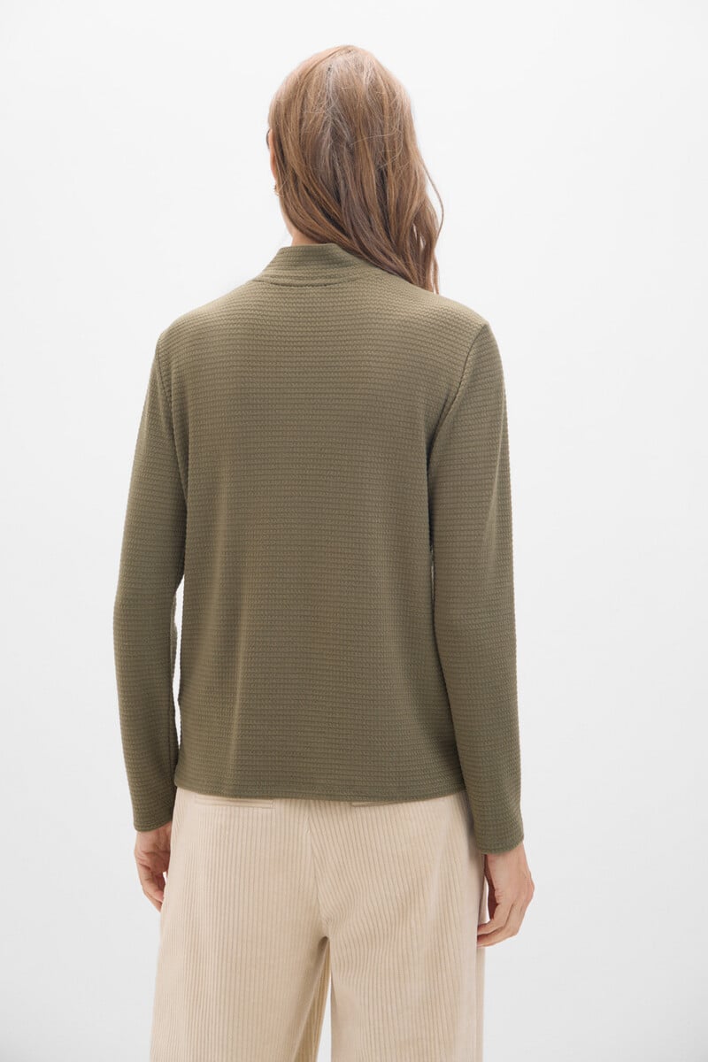 Cortefiel Camiseta Con Cuello Volante