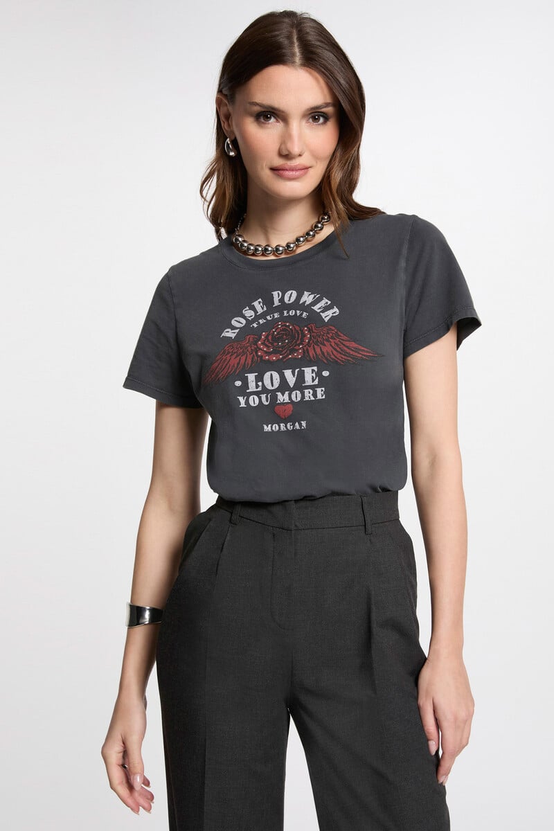 Cortefiel Camiseta con mensaje