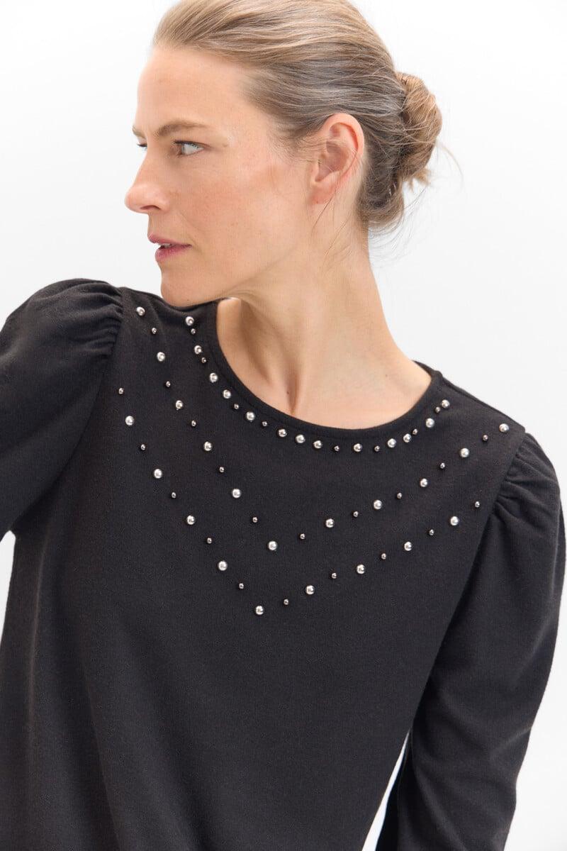 Cortefiel Camiseta Con Studs