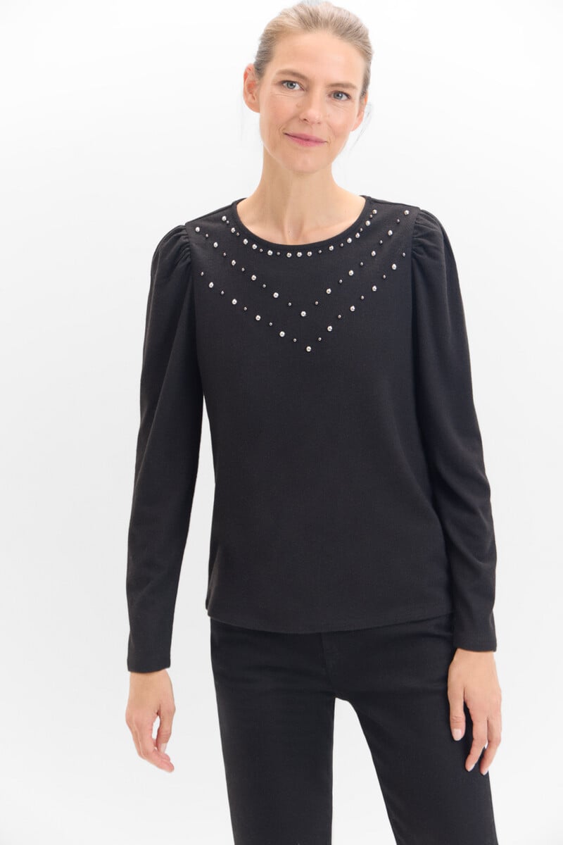 Cortefiel Camiseta con studs