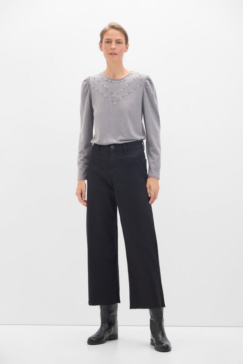 Cortefiel Camiseta Con Studs