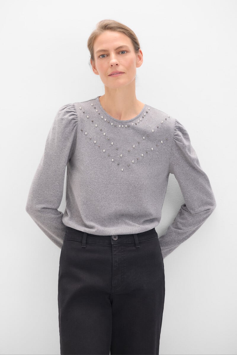Cortefiel Camiseta con studs