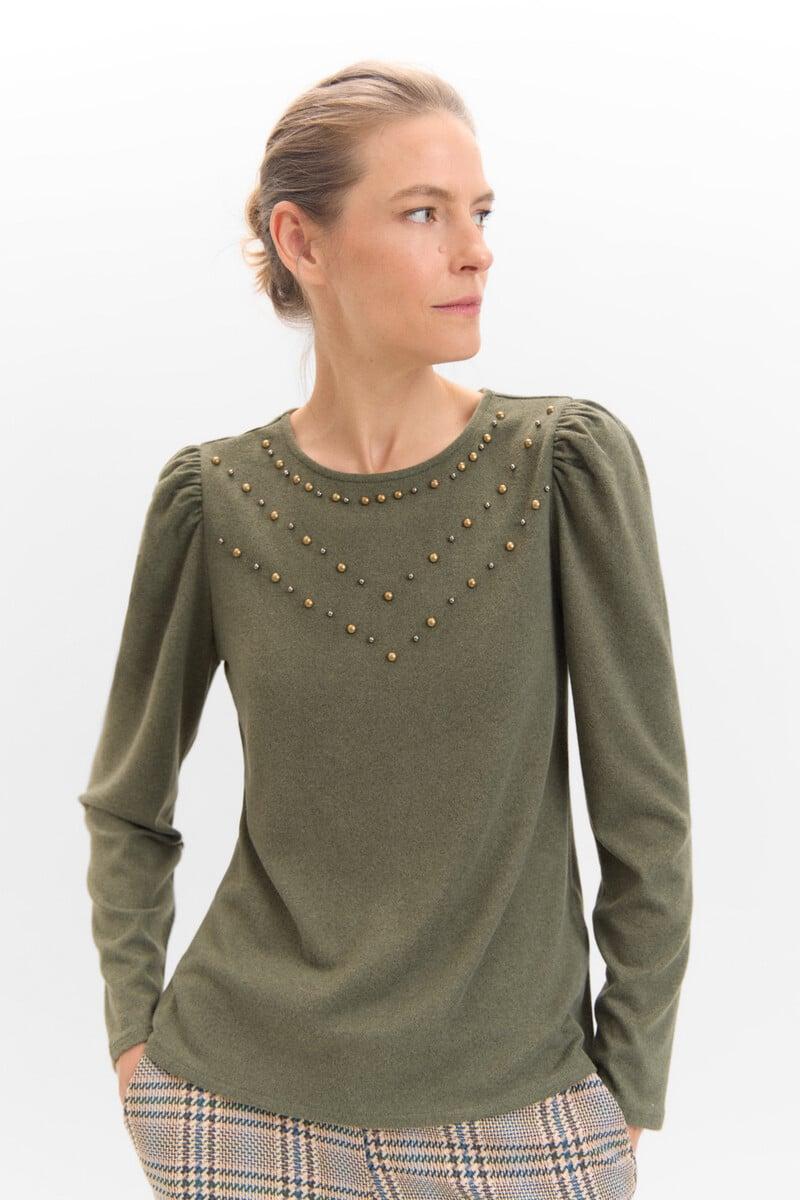 Cortefiel Camiseta con studs
