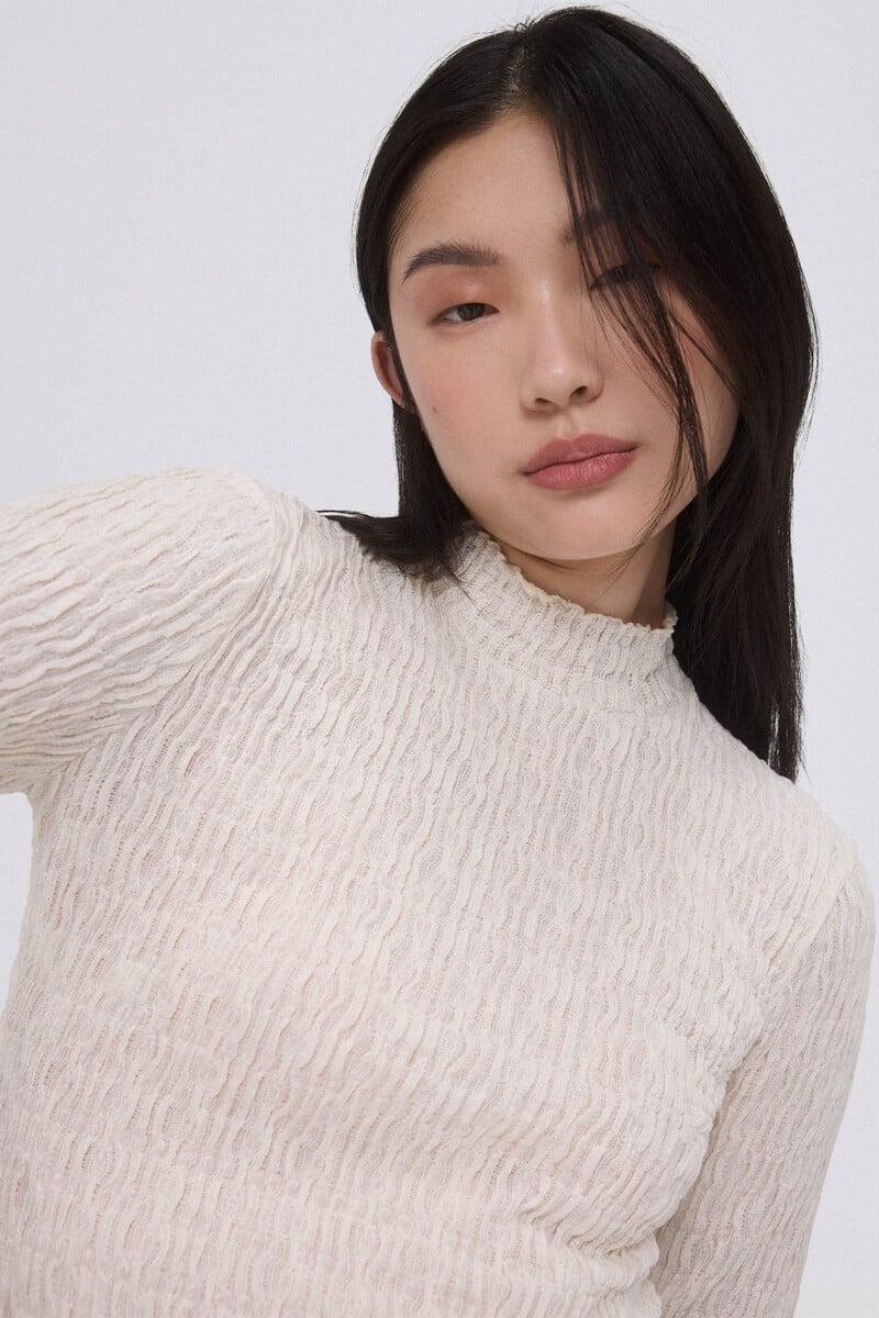 Cortefiel Camiseta Cuello Cisne Manga Larga