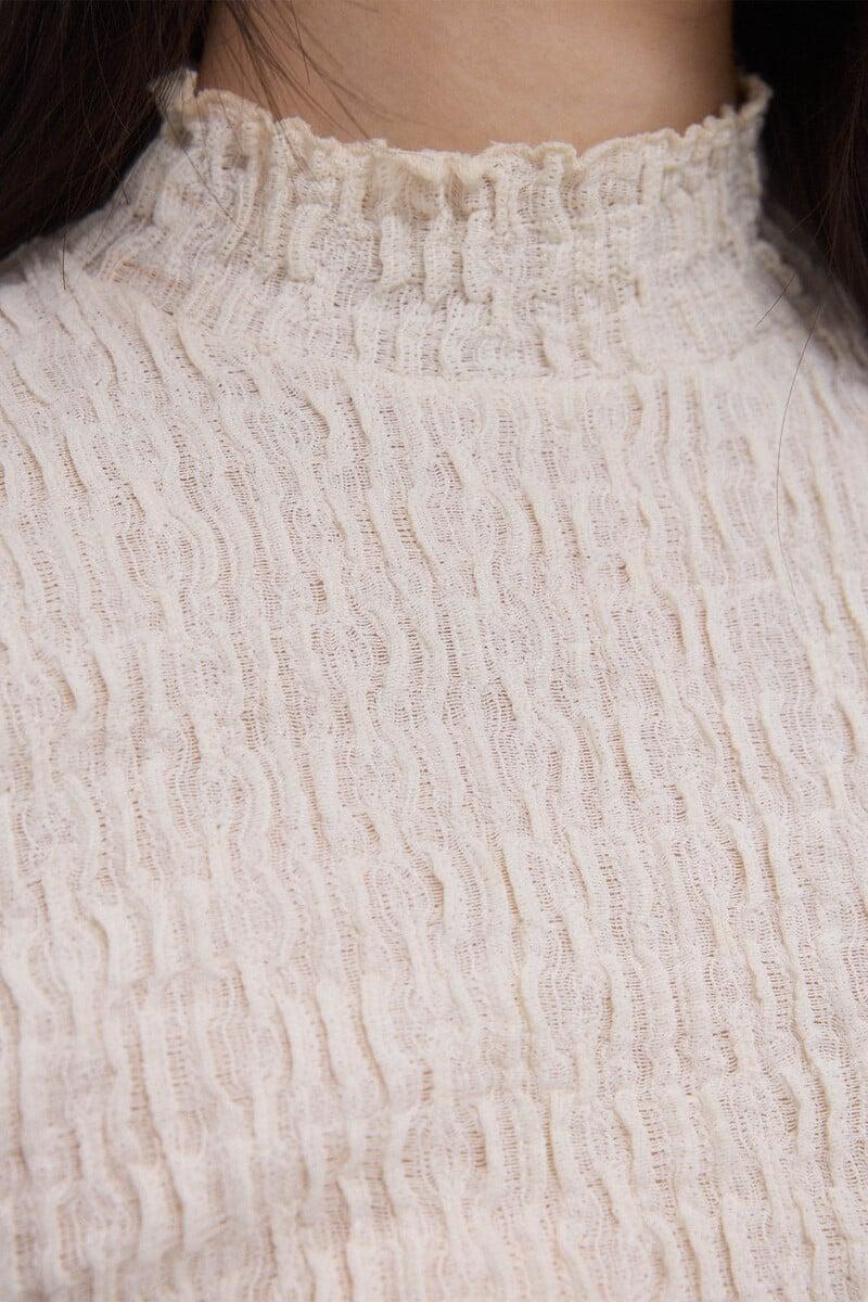 Cortefiel Camiseta Cuello Cisne Manga Larga