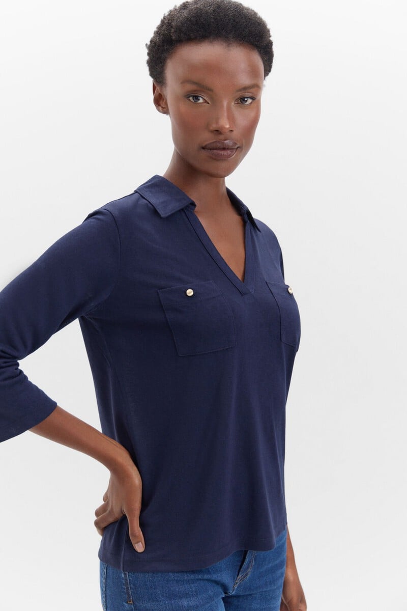 Cortefiel Camiseta Cuello Polo