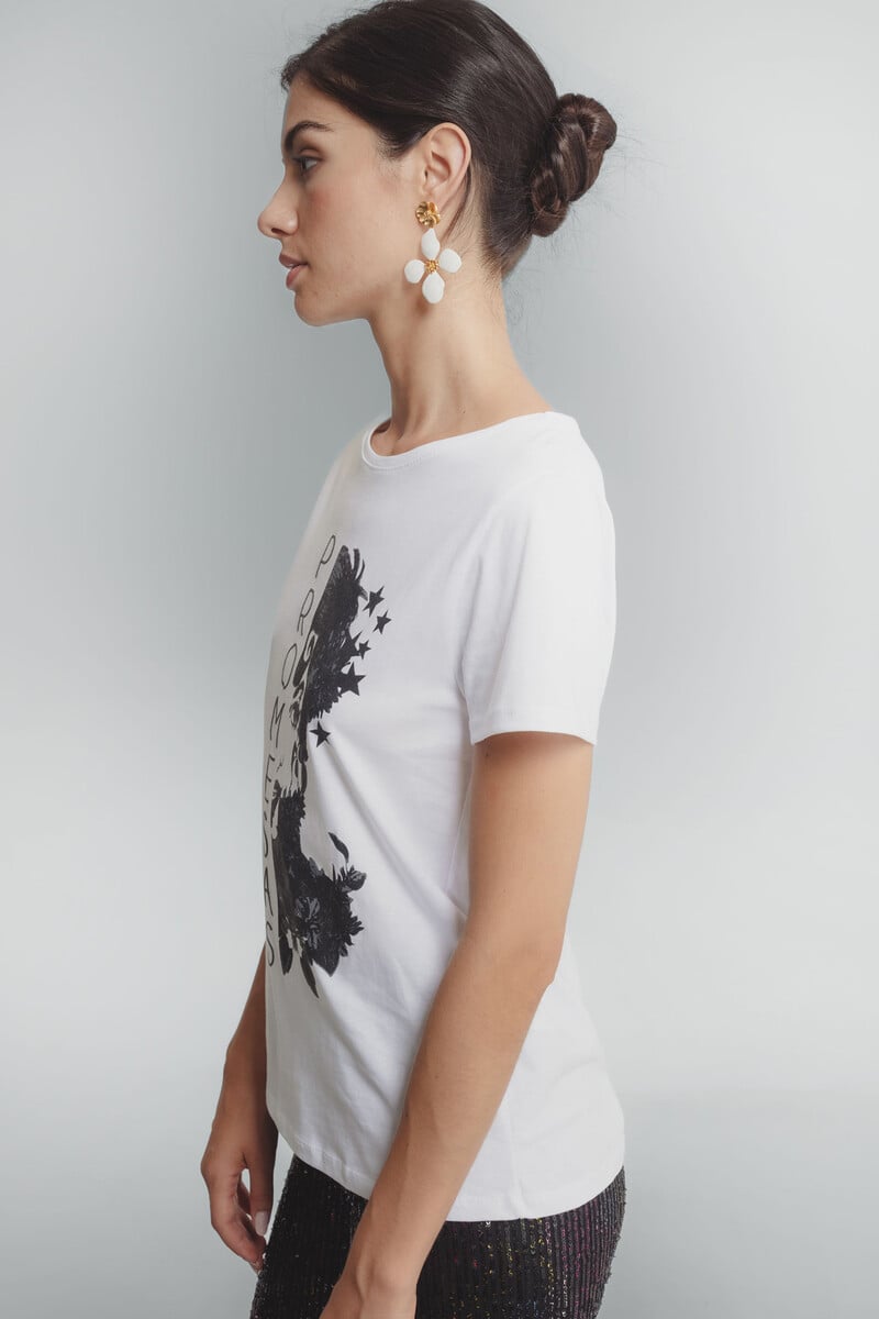 Cortefiel Camiseta De Cuello Redondo Y Manga Corta