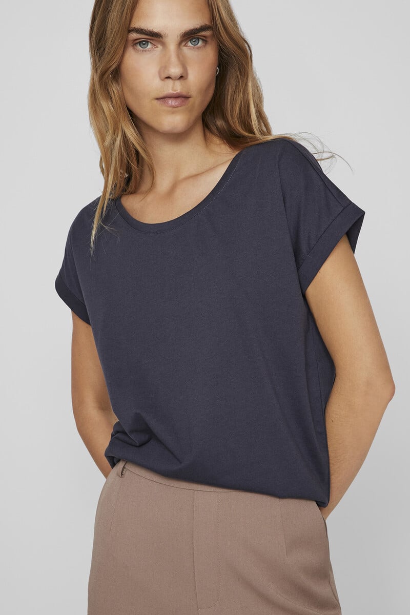 Cortefiel Camiseta De Manga Corta Algodón