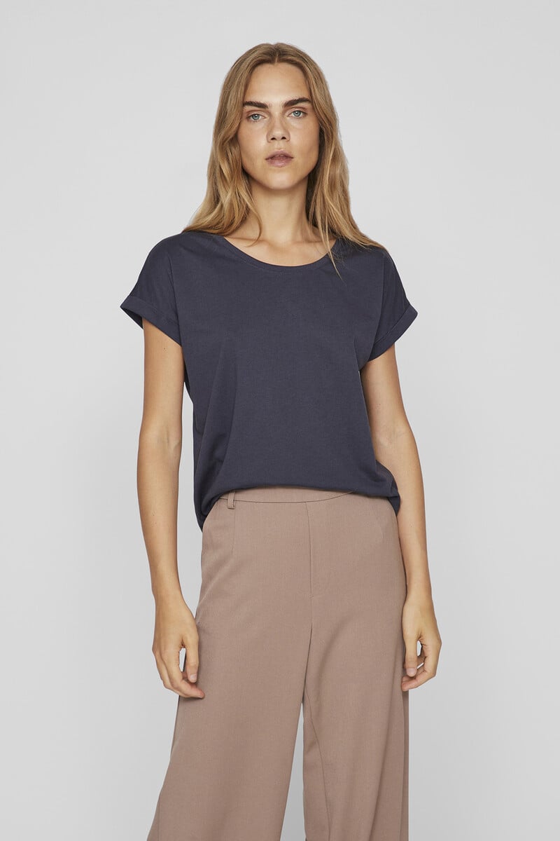 Cortefiel Camiseta De Manga Corta Algodón