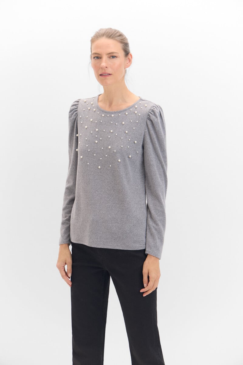 Cortefiel Camiseta De Perlas