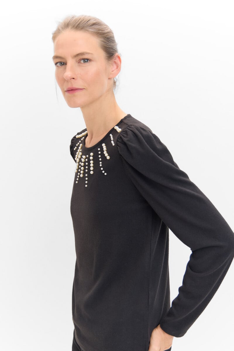 Cortefiel Camiseta De Perlas