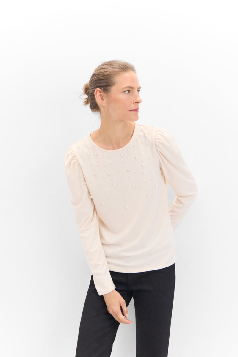 Cortefiel Camiseta De Perlas
