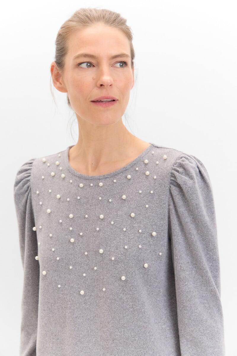 Cortefiel Camiseta de perlas