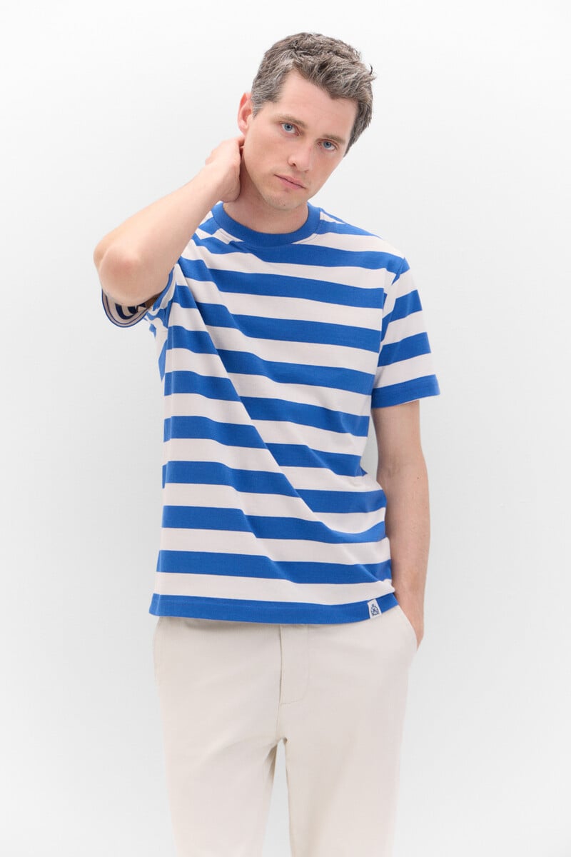 Cortefiel Camiseta de rayas