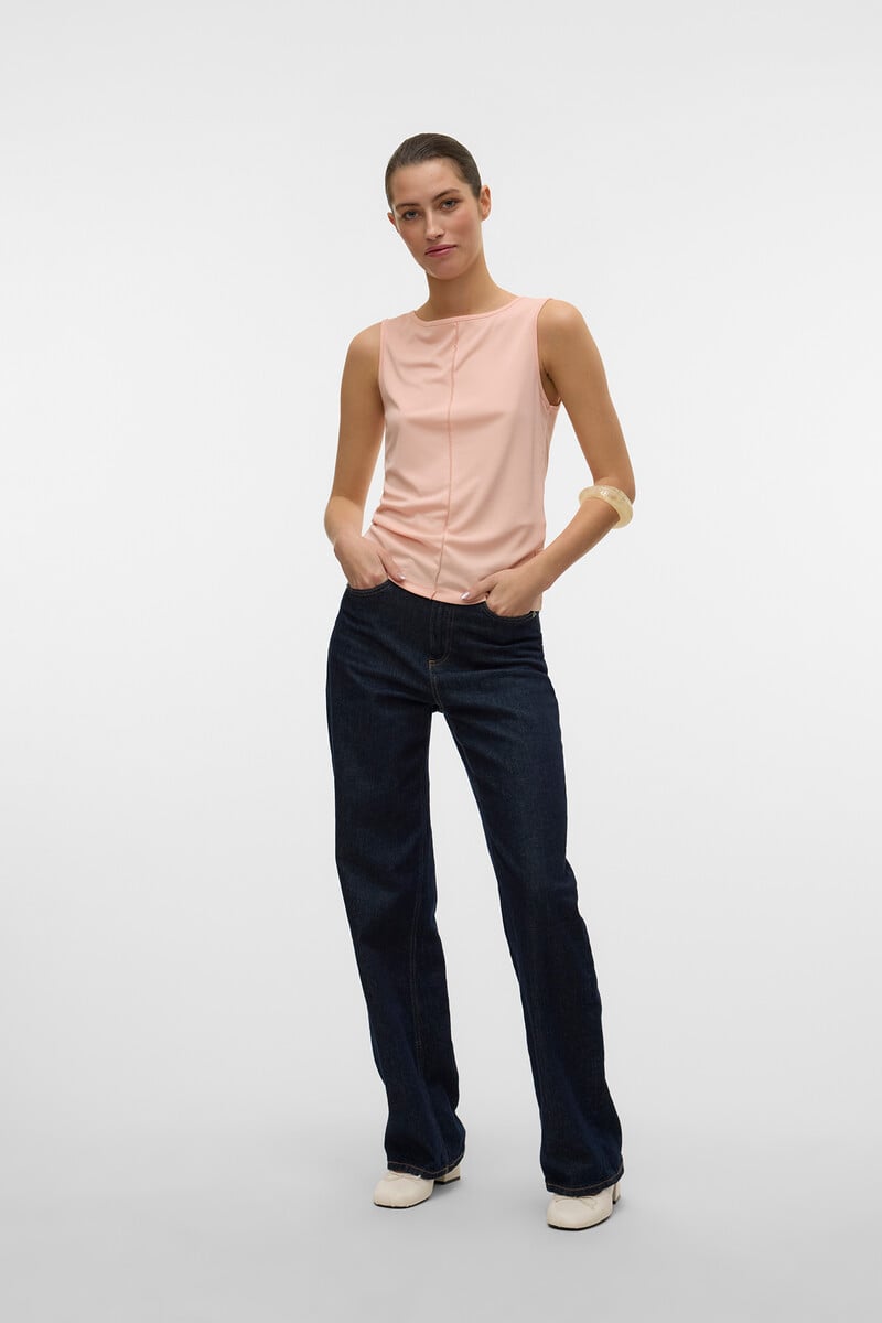 Cortefiel Camiseta De Tirantes Y Cuello Barco