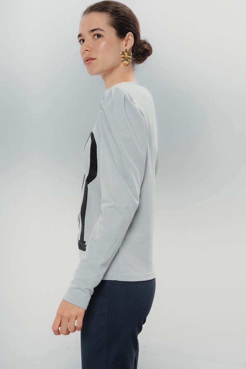 Cortefiel Camiseta DP Gris Carolina