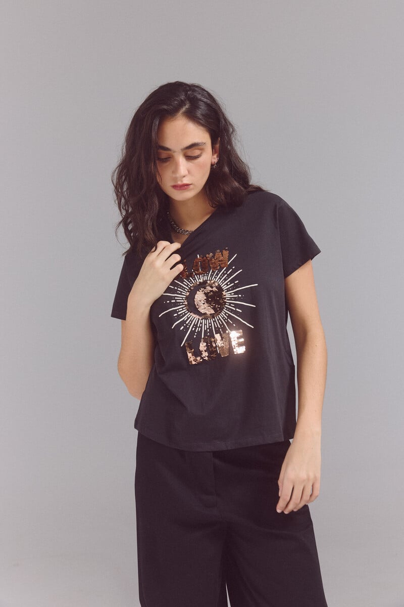 Cortefiel Camiseta Estampada
