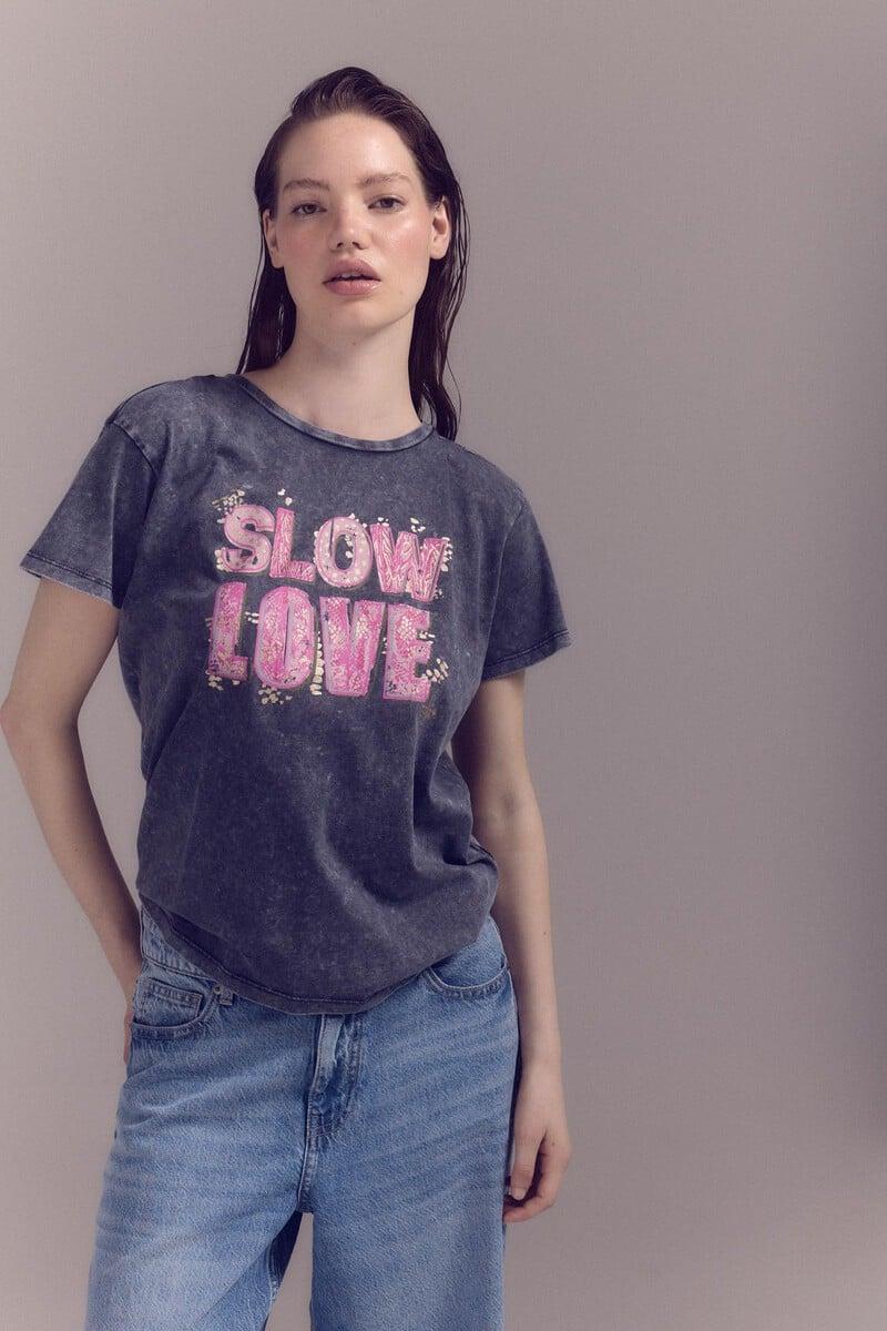 Cortefiel Camiseta estampada con logo