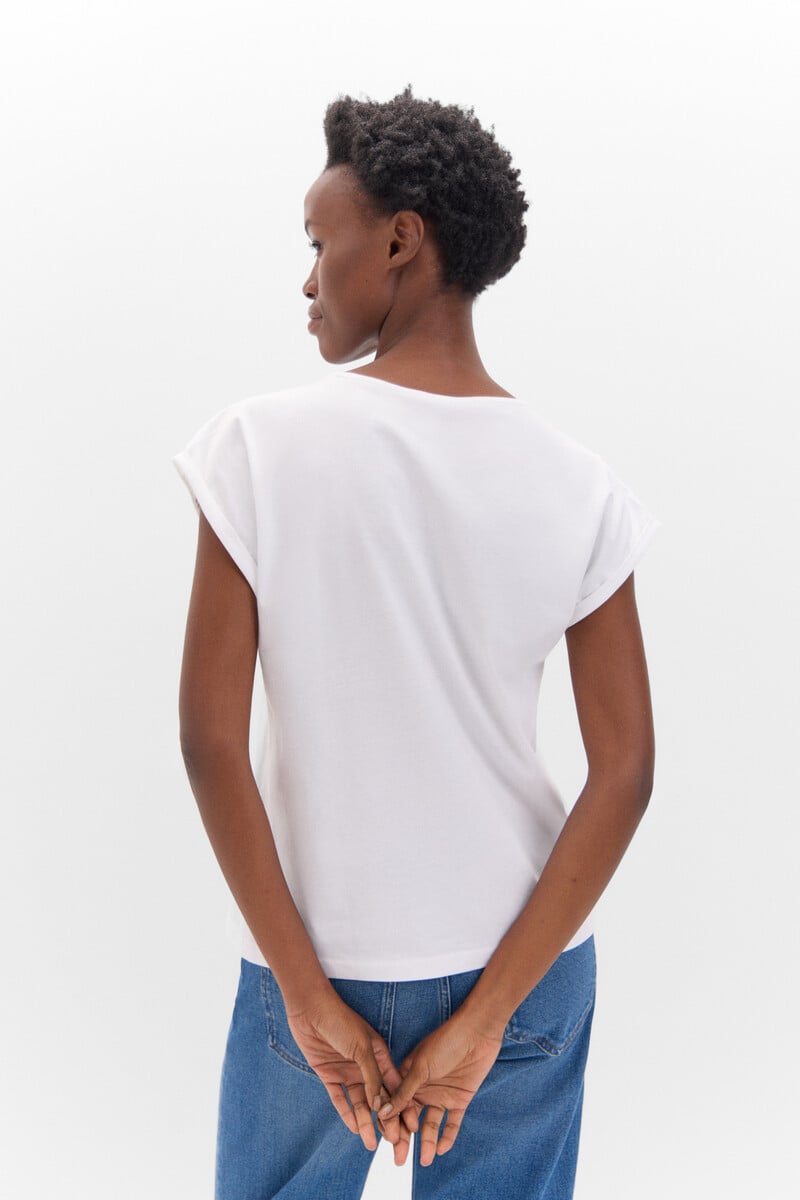 Cortefiel Camiseta Estampada Multicolor