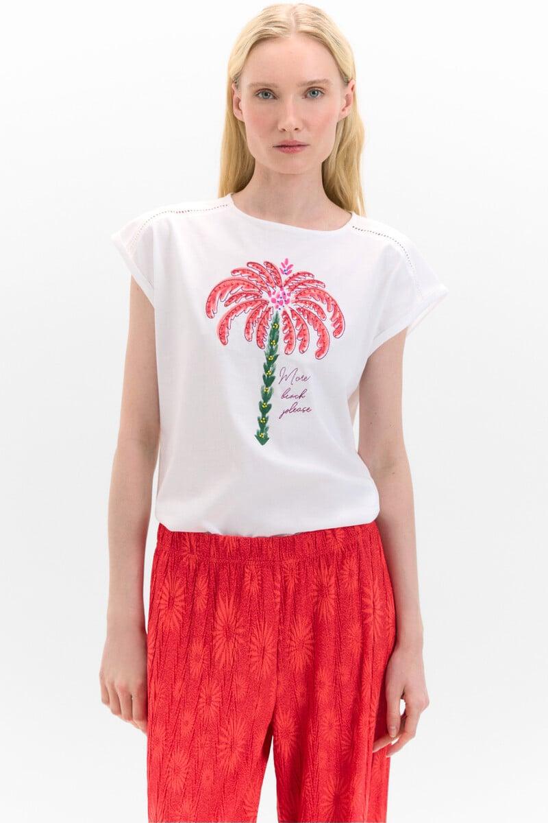 Cortefiel Camiseta Estampada Multicolor