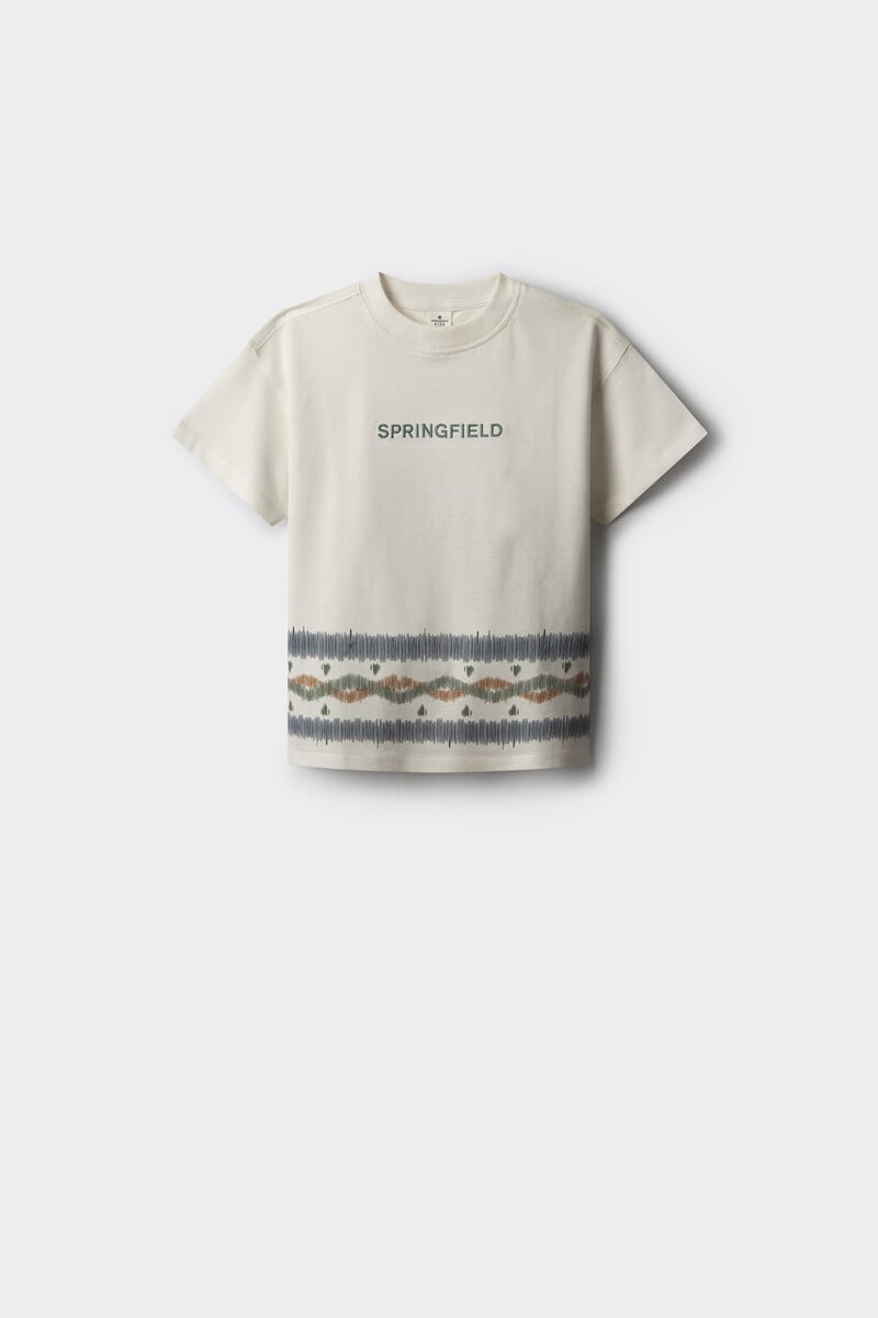 Cortefiel Camiseta Estampada Niño