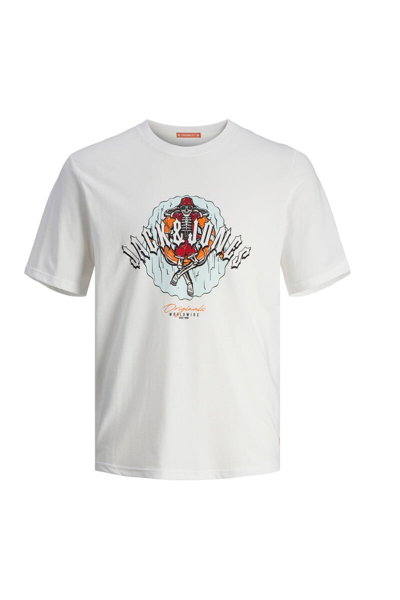 Cortefiel Camiseta estampada skull