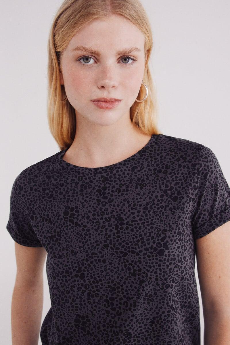 Cortefiel Camiseta Estampado Animal
