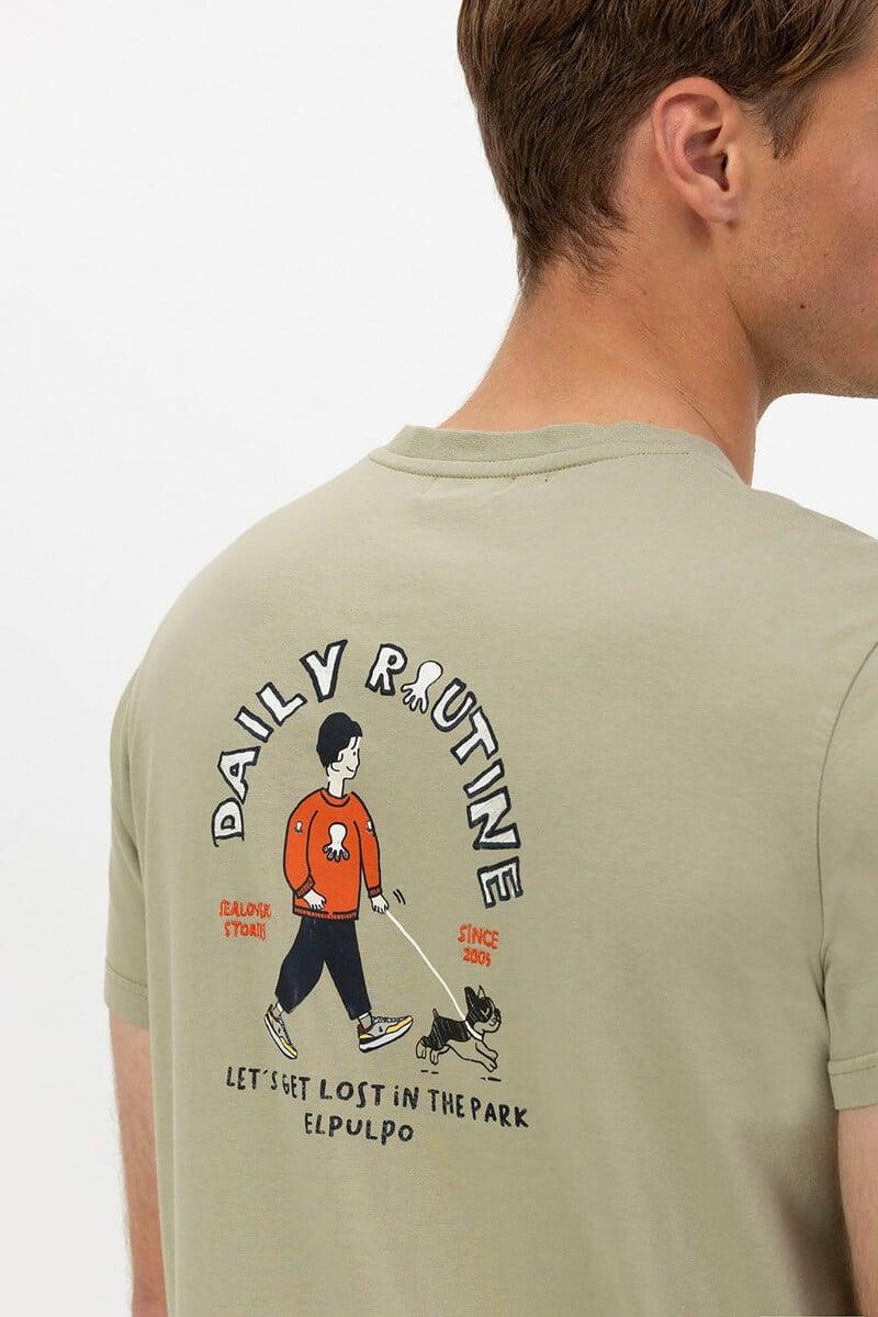 Cortefiel Camiseta estampado daily routine