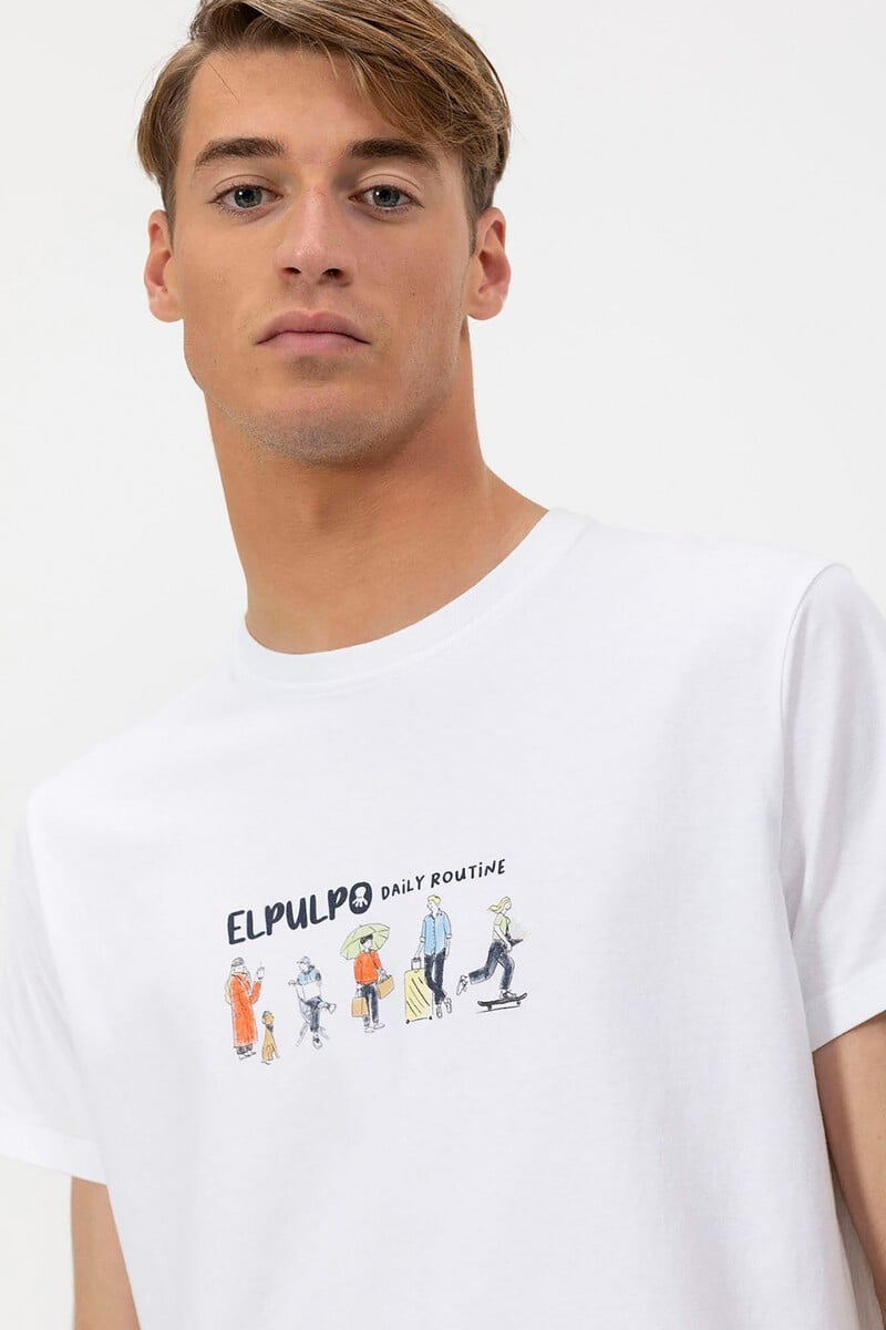 Cortefiel Camiseta estampado daily routine