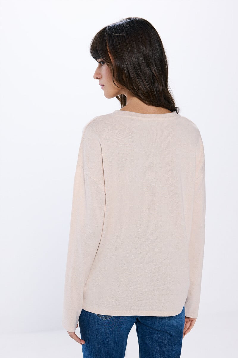 Cortefiel Camiseta Estrellas Tachas Cristales