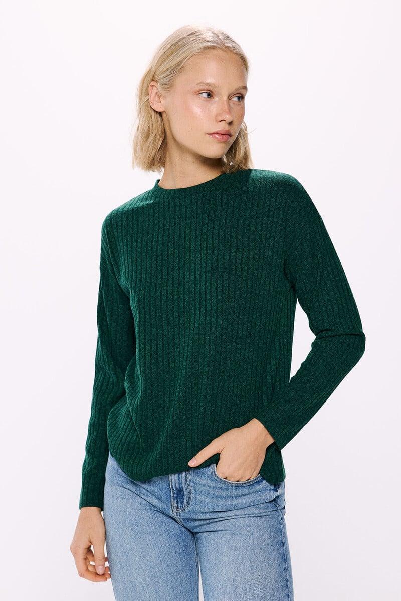 Cortefiel Camiseta estructura canalé