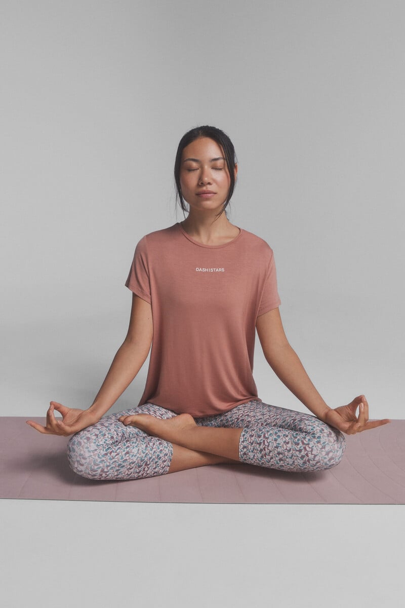 Cortefiel Camiseta fluida modal coral