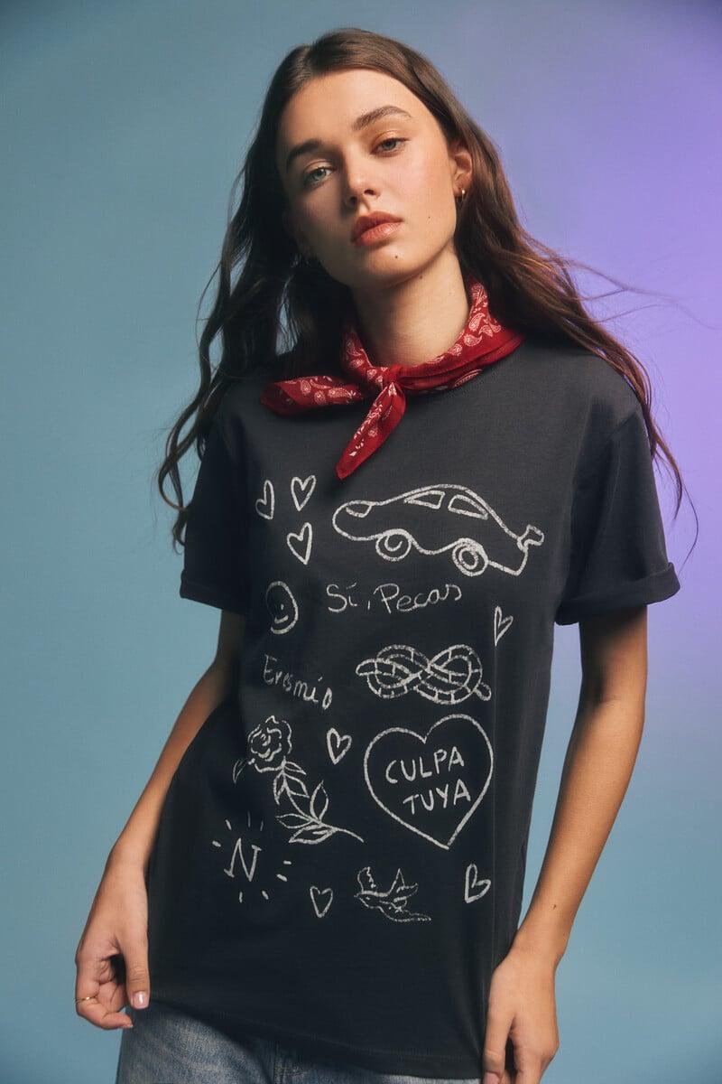 Cortefiel Camiseta Gráfica