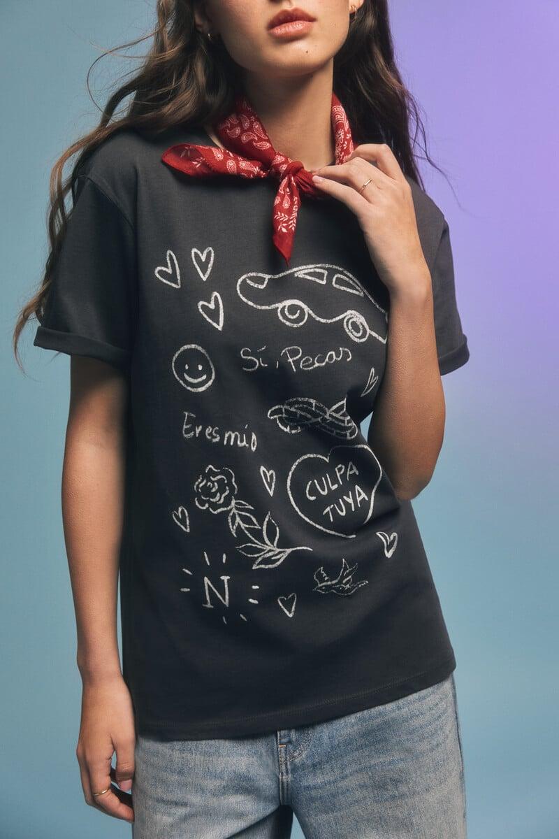 Cortefiel Camiseta Gráfica