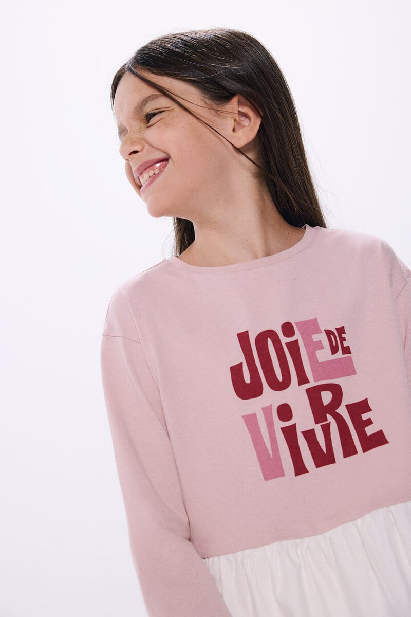 Cortefiel Camiseta "Joie De Vivre" Niña