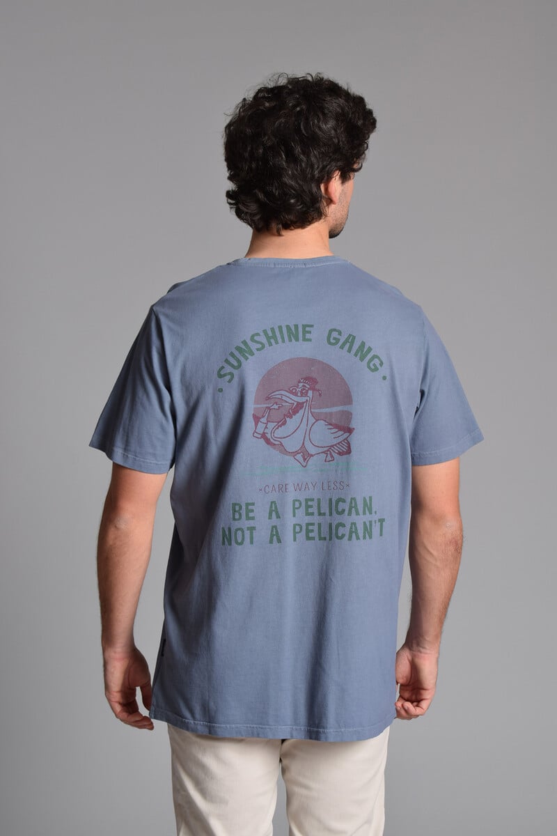 Cortefiel Camiseta lavada sunshine gang