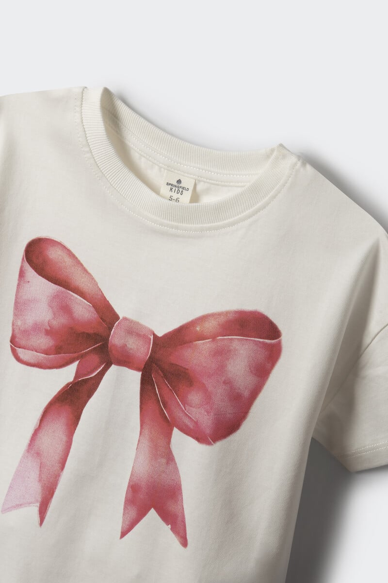 Cortefiel Camiseta Lazo Niña