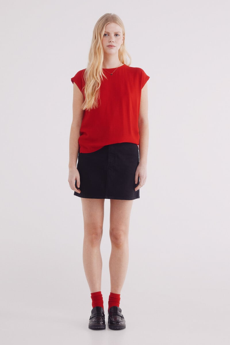 Cortefiel Camiseta Lisa Viscosa