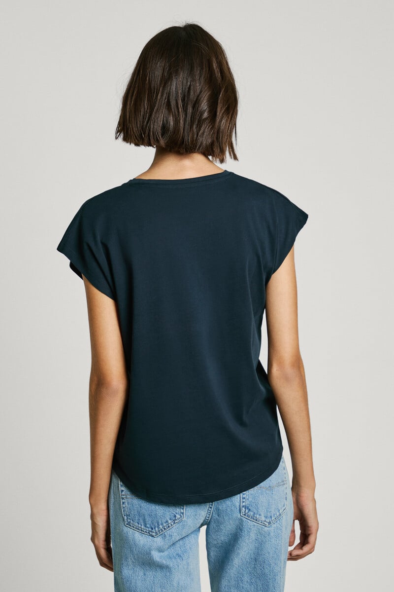 Cortefiel Camiseta Logo Estampado Fit Slim