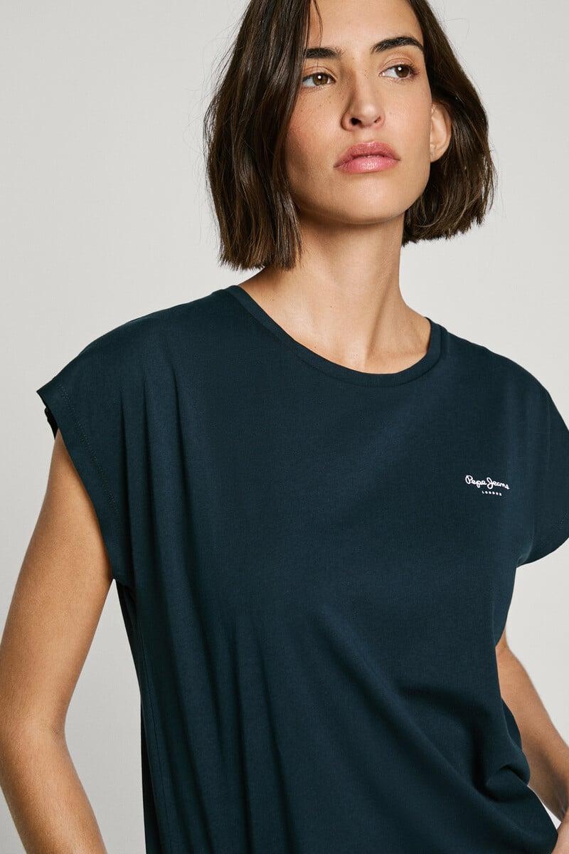 Cortefiel Camiseta Logo Estampado Fit Slim