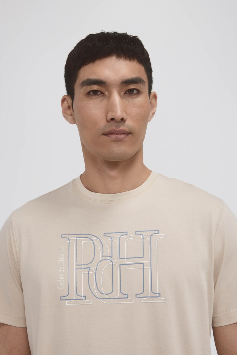 Cortefiel Camiseta Logo Grande