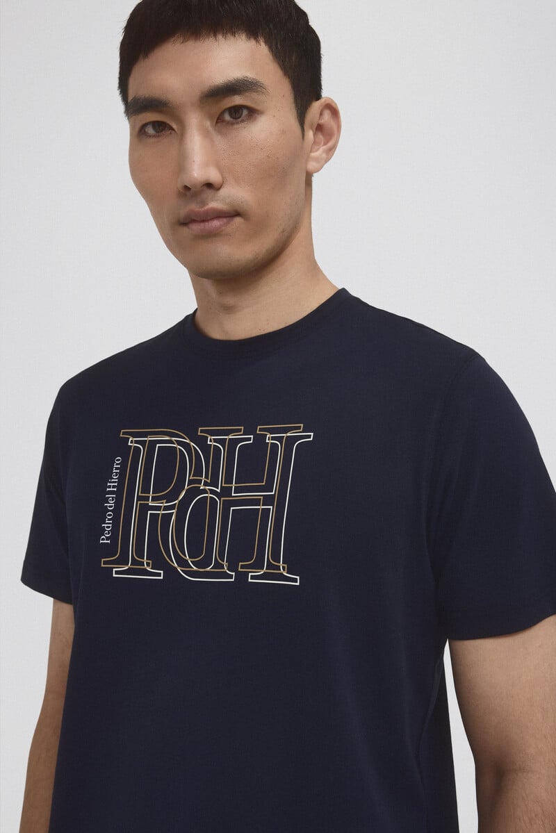 Cortefiel Camiseta Logo Grande