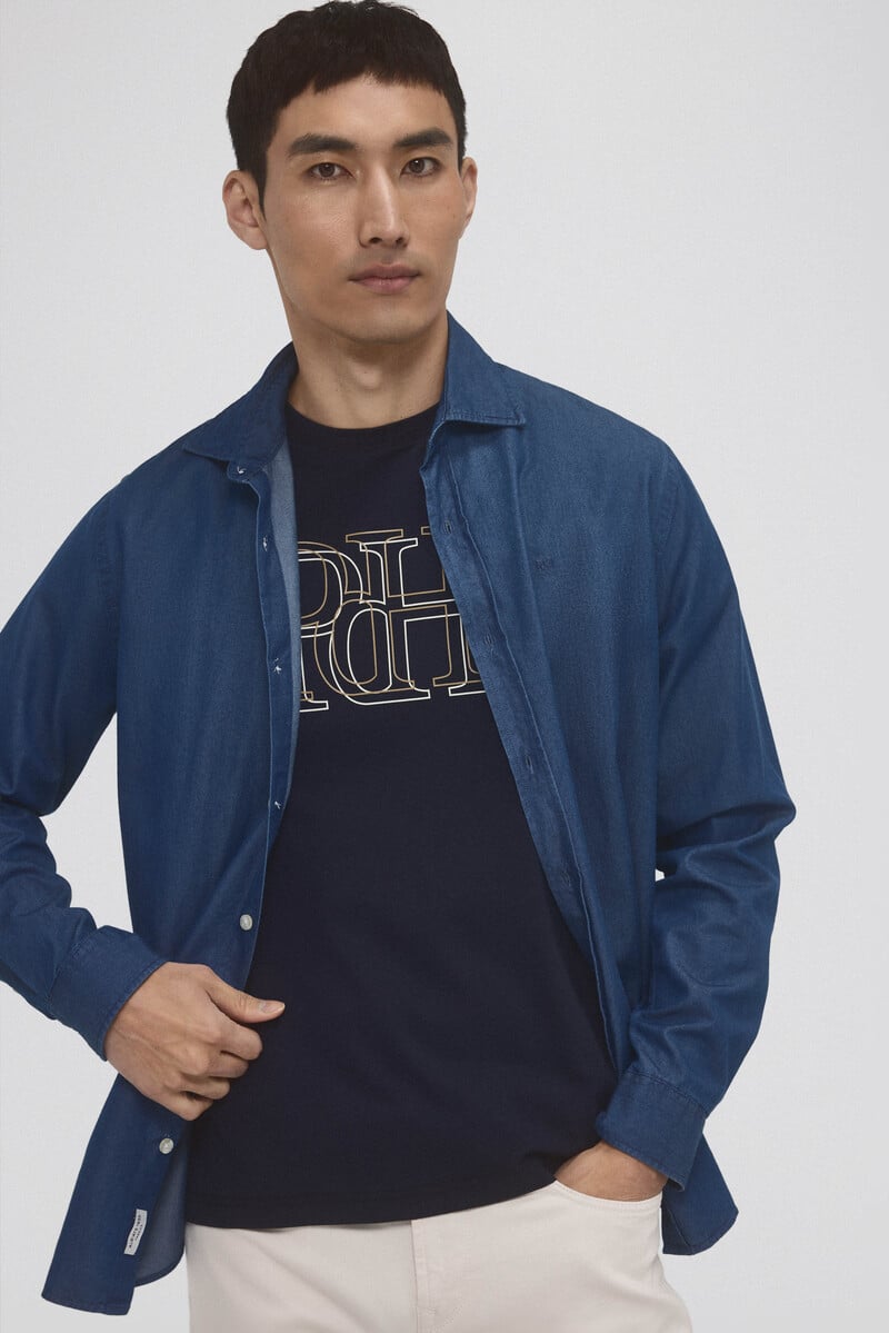 Cortefiel Camiseta logo grande