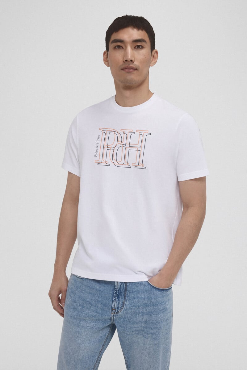 Cortefiel Camiseta Logo Grande