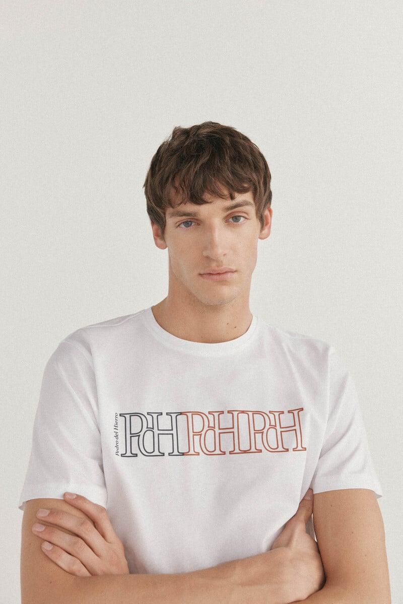 Cortefiel Camiseta Logos Estampados