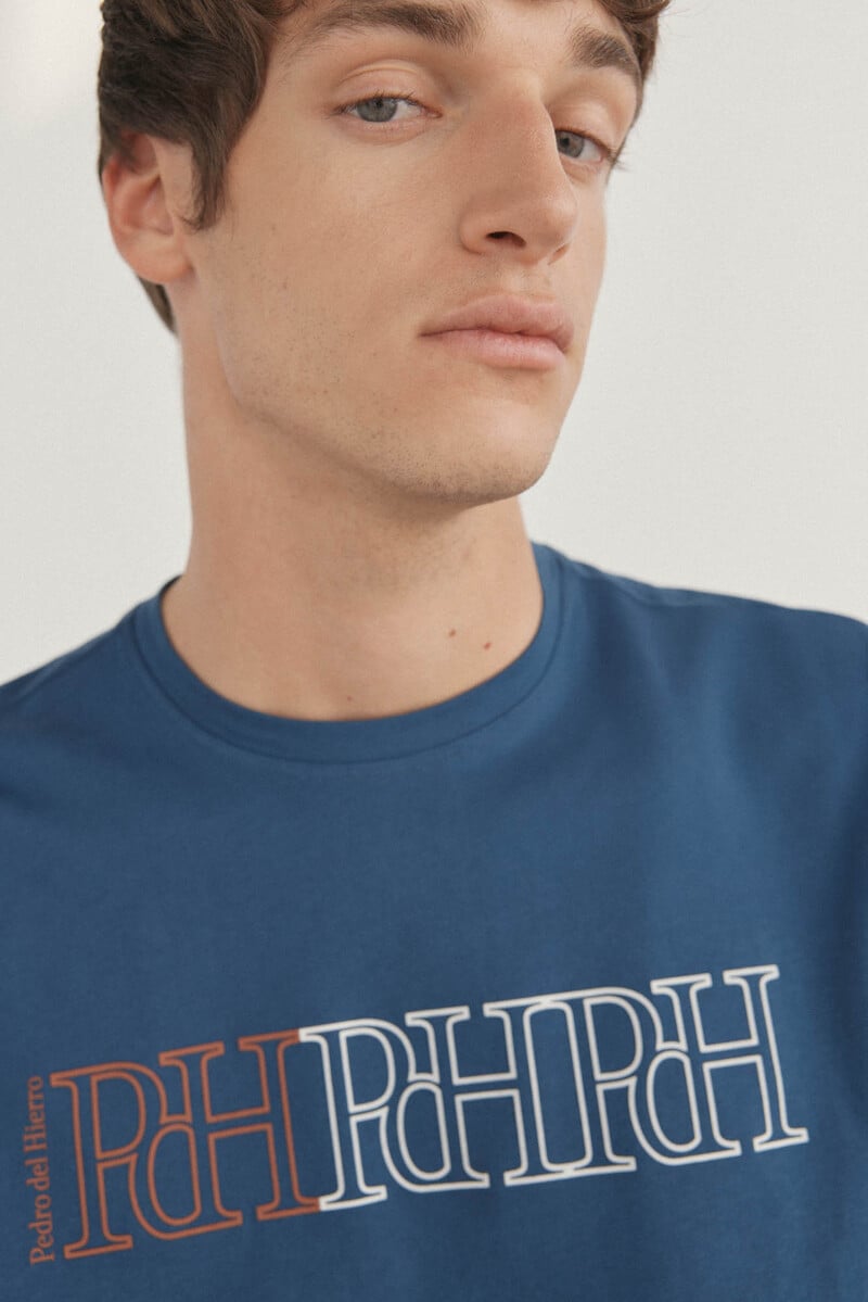 Cortefiel Camiseta Logos Estampados